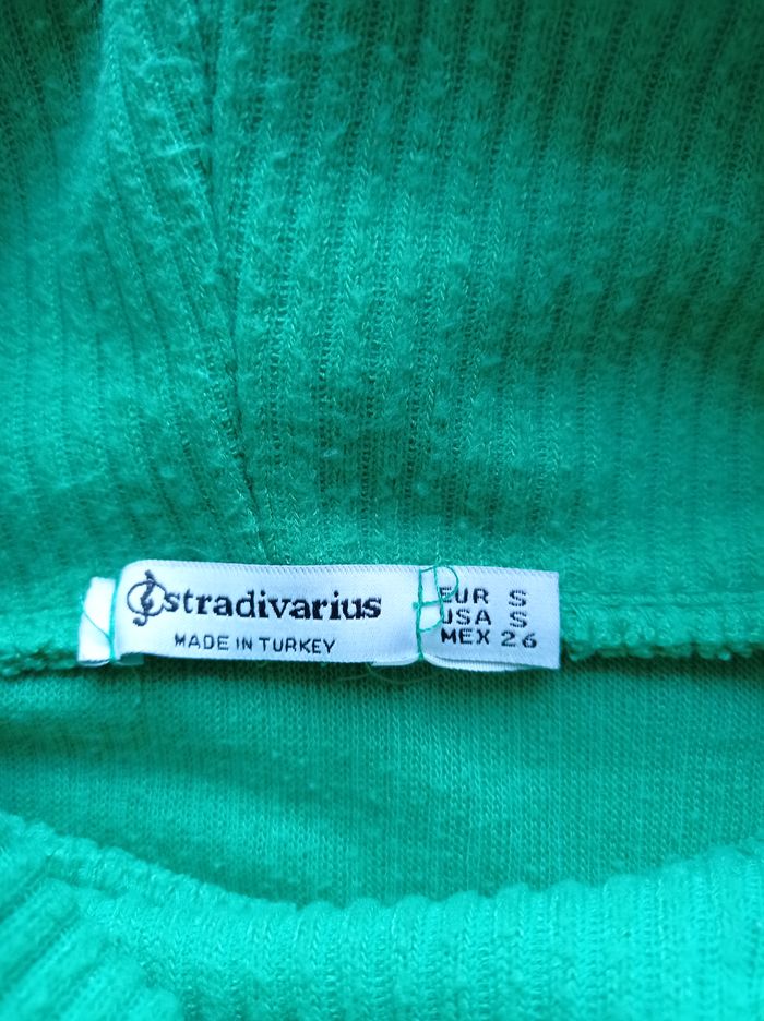 PULL STRADIVARIUS Vert. - photo numéro 4