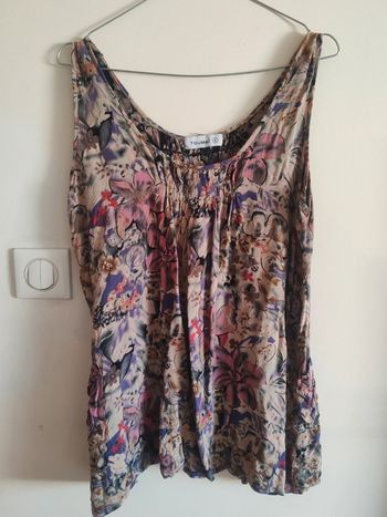 Débardeur fluide Toumaï motifs fleuris multicolores