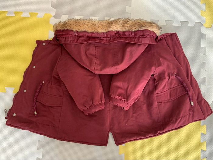 Blouson manteau bordeaux Vertbaudet 12M - photo numéro 2