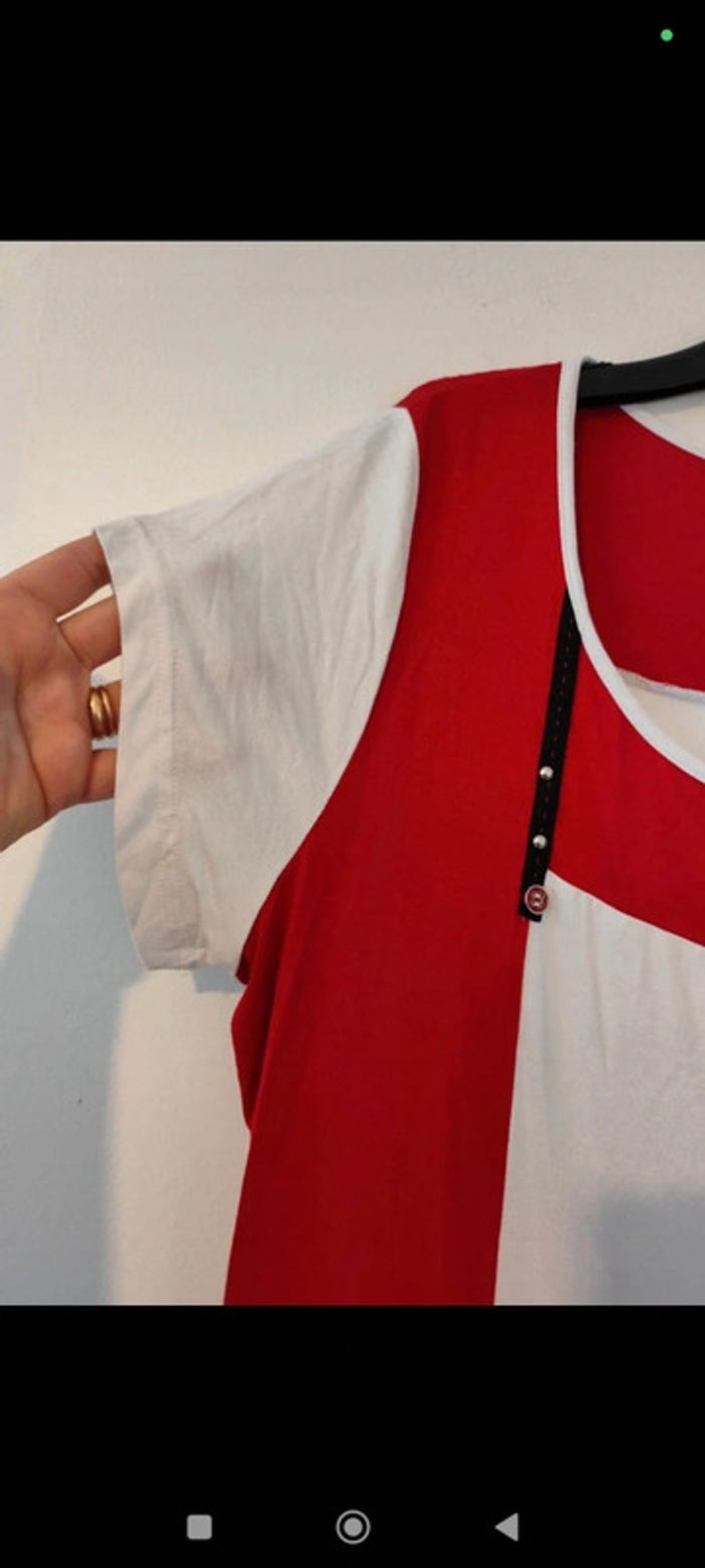 Tunique fluide à manches courtes taille 46/48 La voila - photo numéro 4