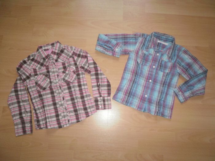 Lot de 2 chemisiers à ML Fille 6 ans