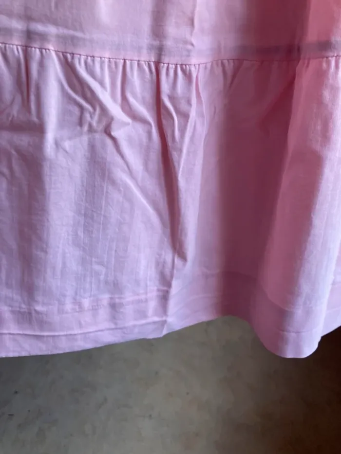 Superbe jupe longue vintage avec poches rose bonbon et noeud - photo numéro 8