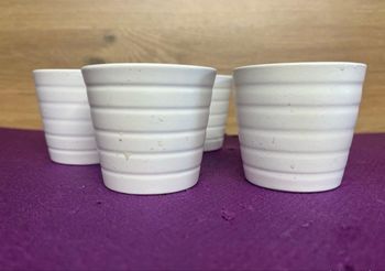 Mini pots céramique blanc