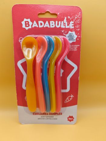 🍼 Lot de 5 cuillères bébé Badabulle – Neuves 🥄