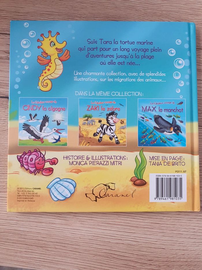 Livre Le fabuleux voyage de Tara la tortue de mer - photo numéro 2