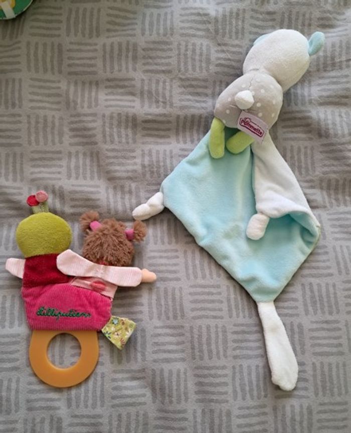 2 hochets et 2 doudous - photo numéro 2