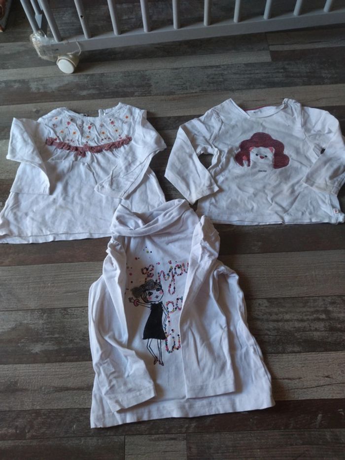 Lot tee shirt manche longue 18 mois