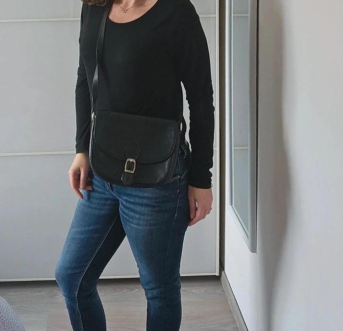 Sac à main en cuir Sabrina - photo numéro 4