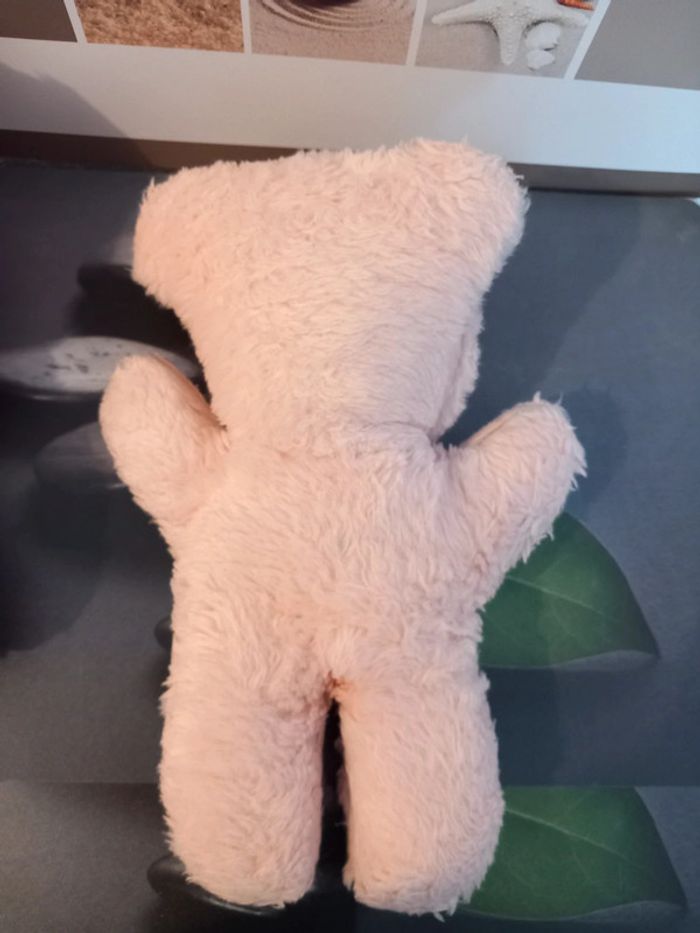 2 peluches vintages rose 29cm chamti pampers - photo numéro 7