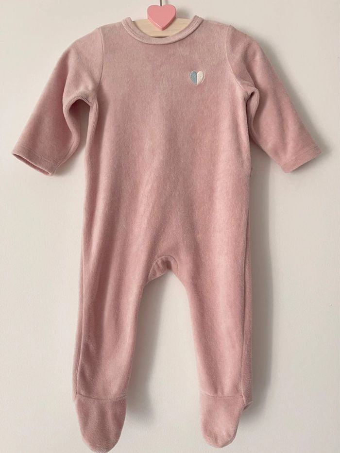Dors-bien / pyjama en velours (coton majoritaire) taille 6 mois Bout'Chou de chez Monoprix