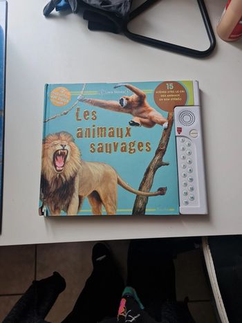 Livre sonore  les animaux sauvages son stero