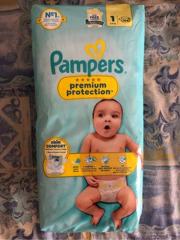 Couche Pampers premium  44  couche taille 1