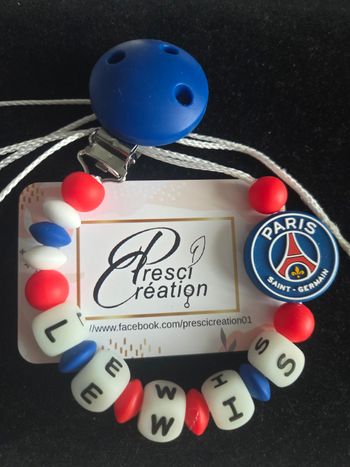 Attache tétine silicone PSG