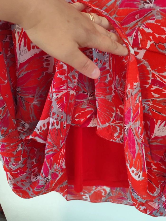 Robe rouge à volants taille 56 Ikebana - photo numéro 9