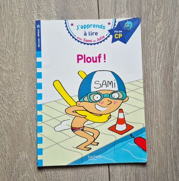 Livre " J'apprends à lire "  Plouf! . Fin de Cp. Edition hachette