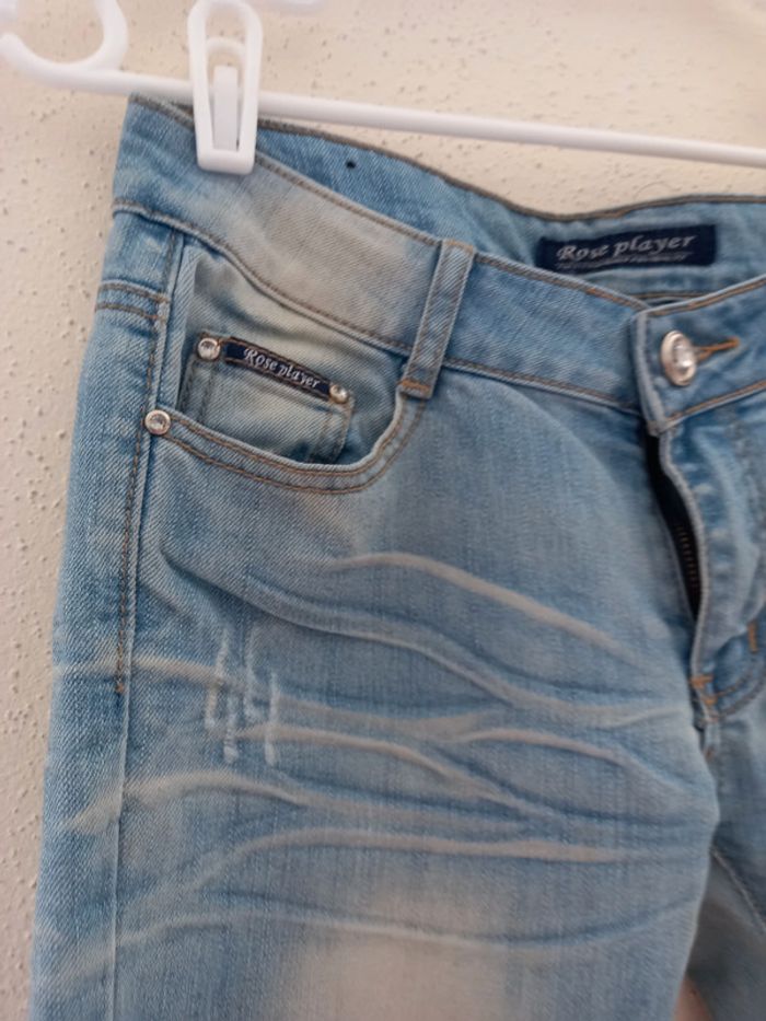 Pantalon jeans Femmes délavé Taille : 38 - photo numéro 3