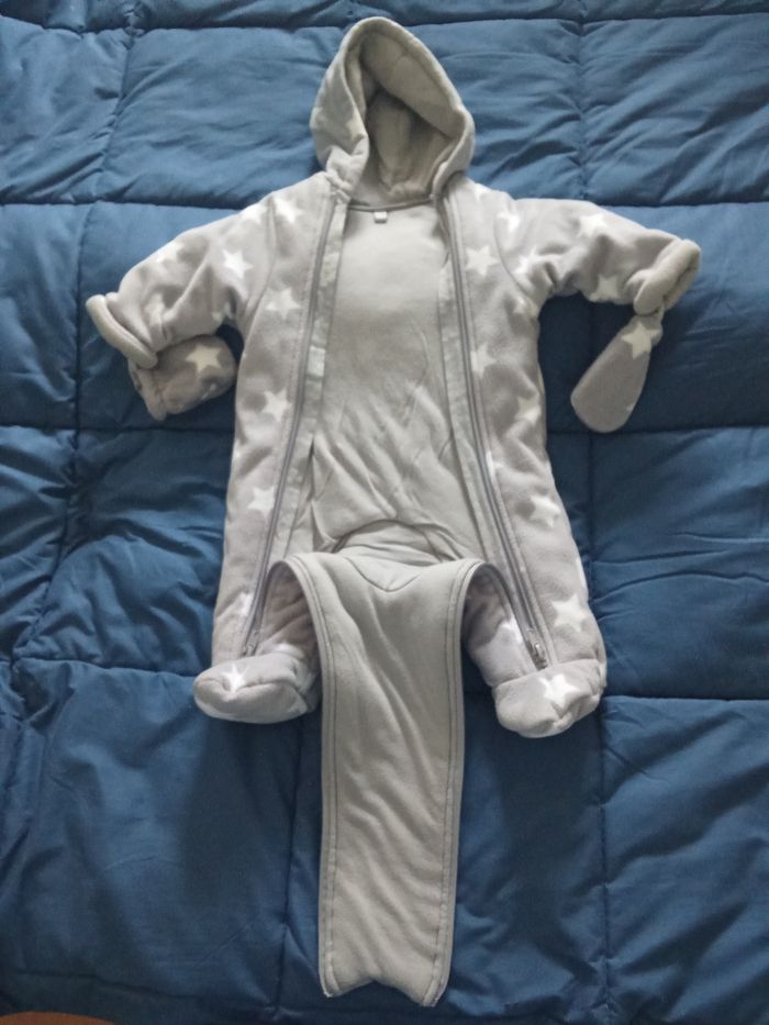 Manteau combi pilote bébé 0-3 mois. - photo numéro 2