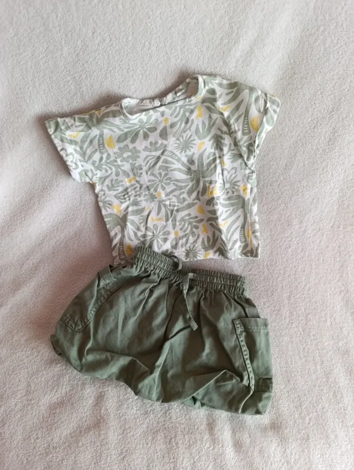 Ensemble tee-shirt/jupe gémo 6 mois
