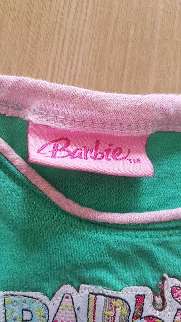 Débardeur Barbie 5 ans avec sequins et paillettes - photo numéro 2