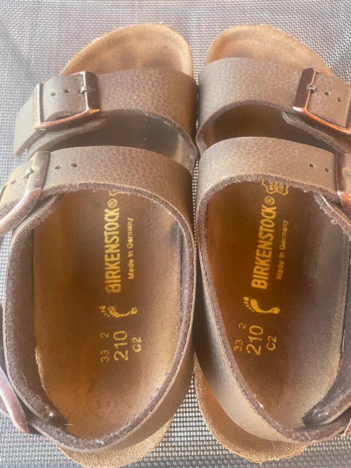 Sandales Birkenstock marron 33 - photo numéro 3