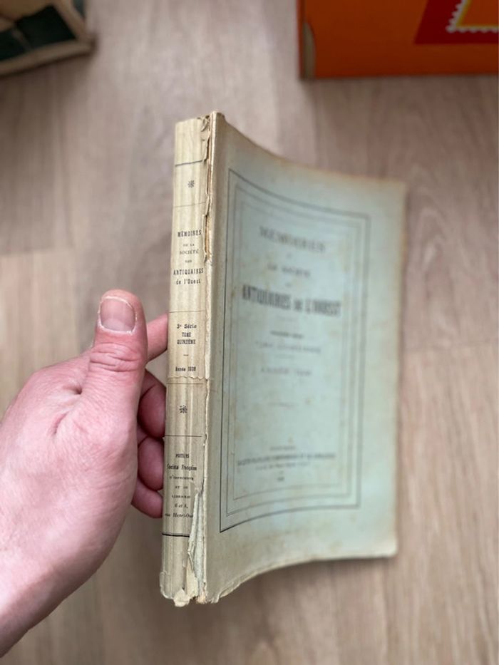 La société  tome quinzième Antiquaires de l’ouest 1938 - photo numéro 2