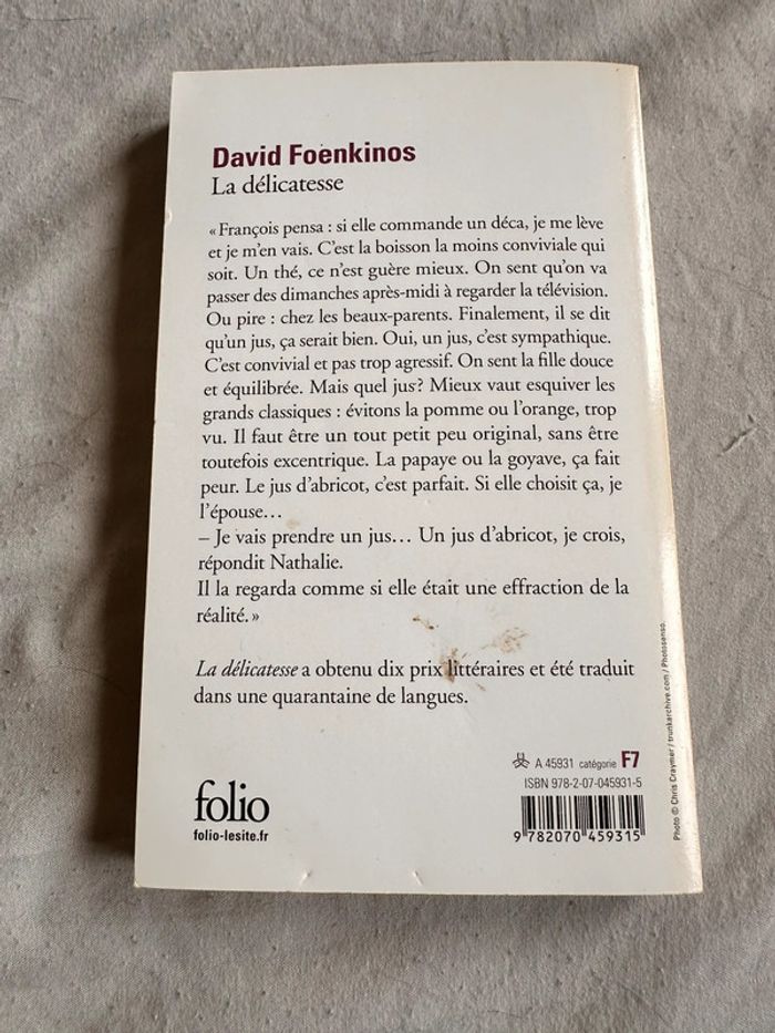 La délicatesse – David Foenkinos - photo numéro 2