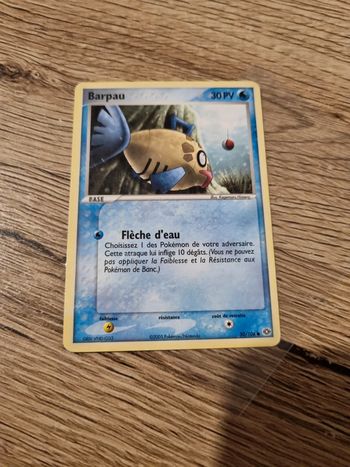 Carte pokémon barpau émeraude 50/106 année 2005