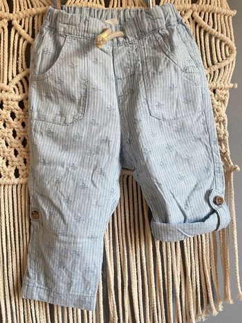Pantalon toile t.12-18m