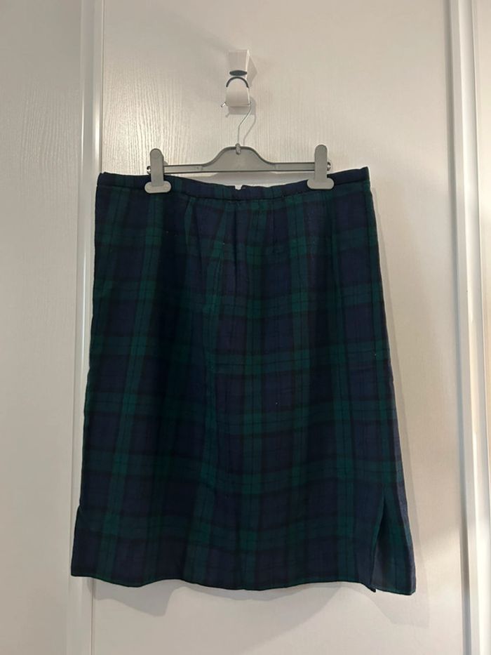 Jupe écossaise en laine vintage - photo numéro 4