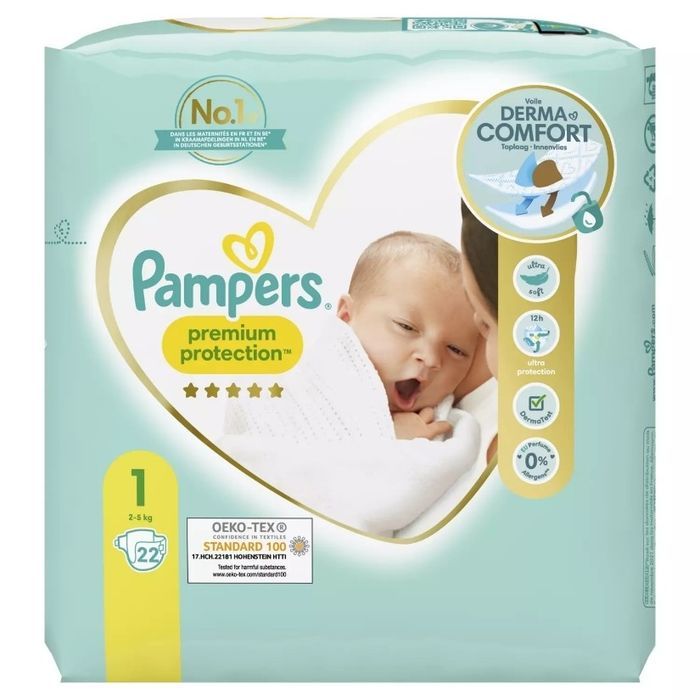 Lot de 132  Pampers Premium Protection 2-5 kg Taille 1 Neuf - photo numéro 2