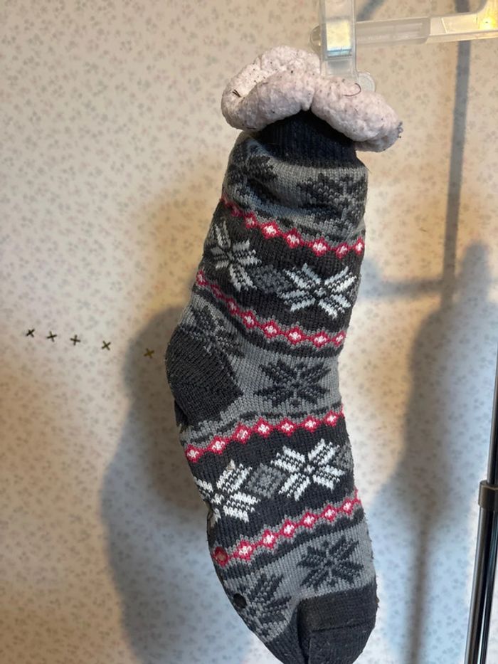 Chaussette anti dérapante fouree taille unique - photo numéro 2