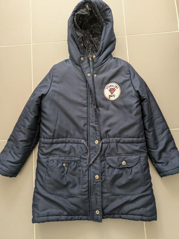 Parka manteau chaud hiver avec gilet fille 10 ans