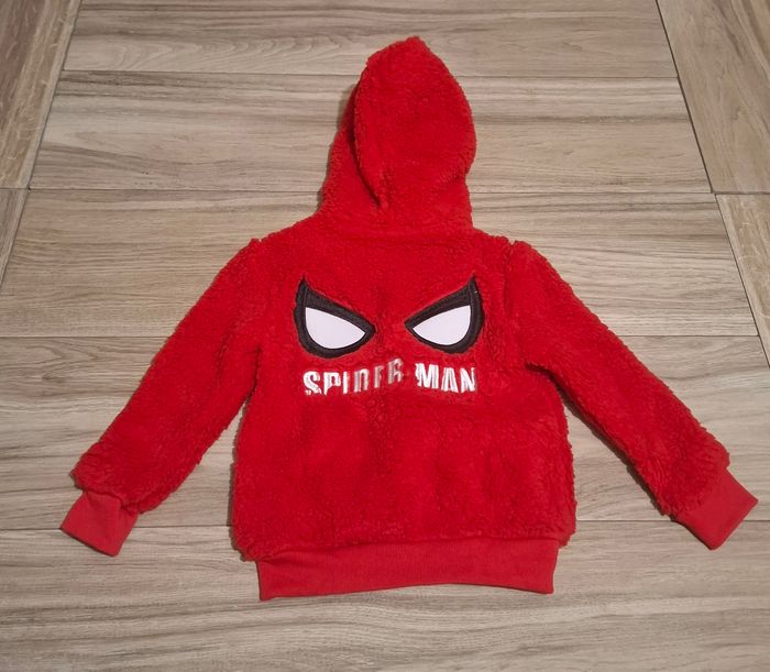 Veste mentaux polaire hiver capuche enfant Mixte Marvel Spider Man rouge - photo numéro 3