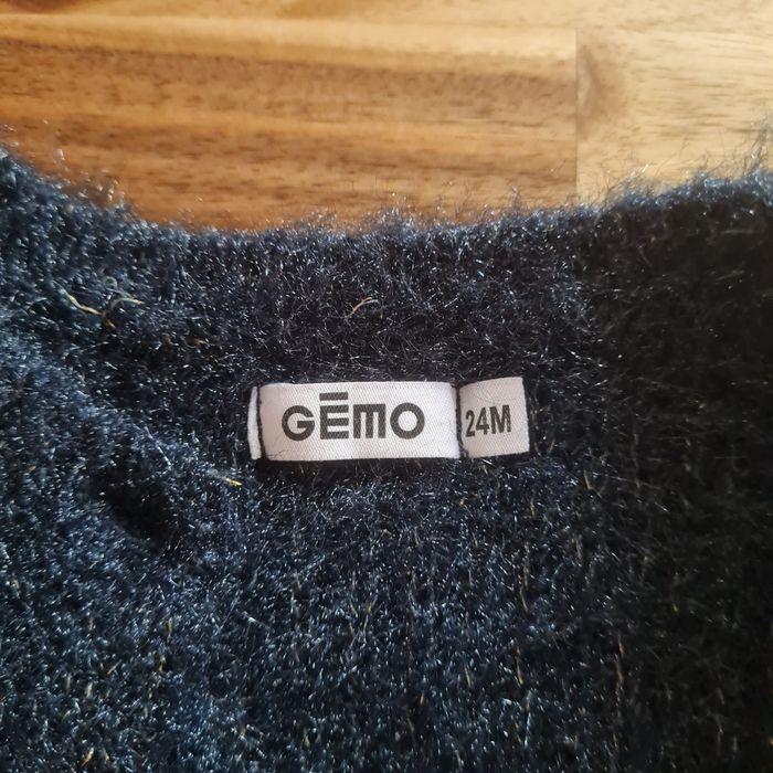 Gilet en maille bleu fil doré 🤍 - photo numéro 3