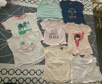 Lot 14 t-shirt fille