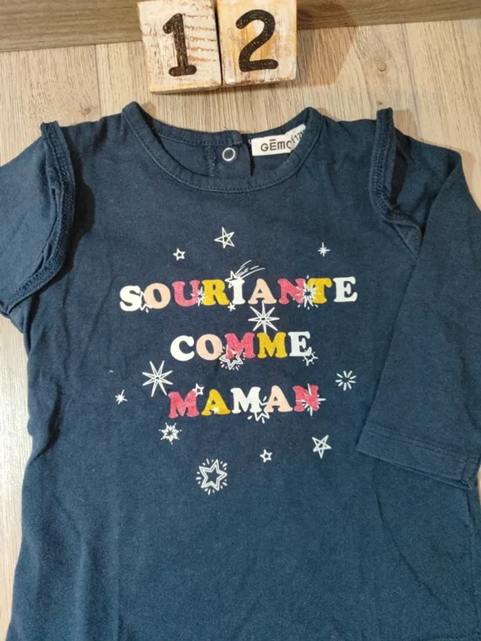 Tee-shirt à manches longues. 12 mois - photo numéro 2