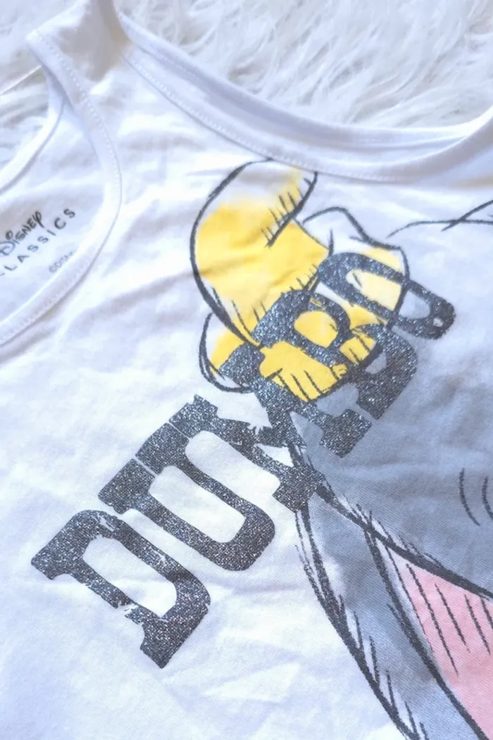 Jolie tee-shirt dumbo 6-7 ans sans manche - photo numéro 3