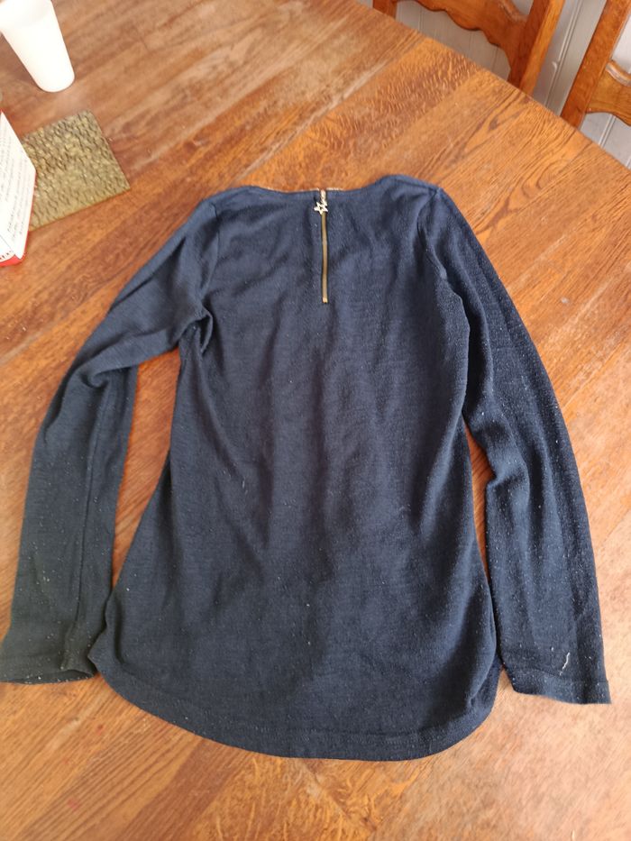 pull fin bleu - photo numéro 4