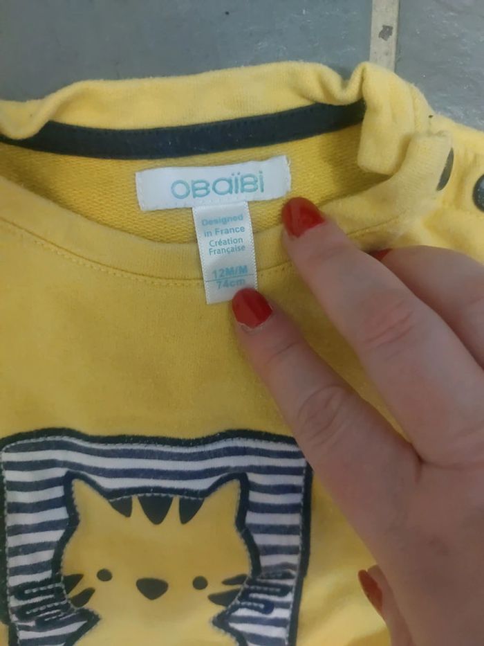 Sweat jaune - photo numéro 3