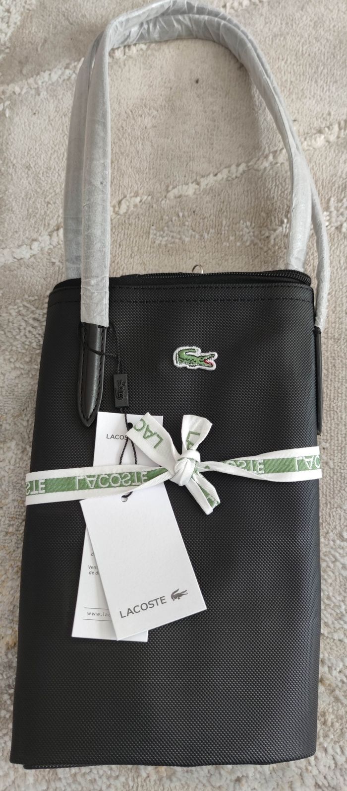 Sac à bandoulière Lacoste taille L noir - photo numéro 2