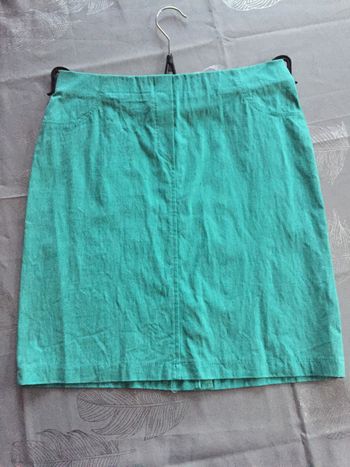 Jupe crayon turquoise Halogène Taille 38
