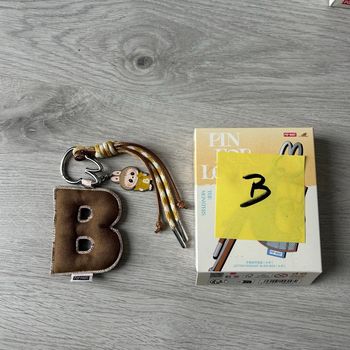 Letter Pendant B Pin For Love Plush Bloom