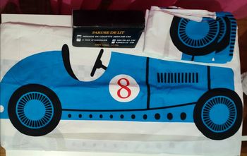 Parure de lit double 100 % coton, 240 x 260 cm