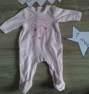 Pyjama 1 mois rose orchestra