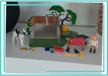 Box lavage chevaux playmobil