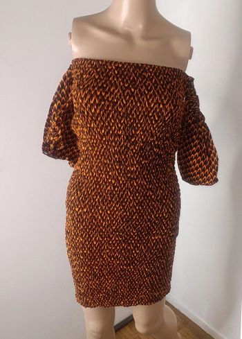 Robe moulante en wax en taille unique d'environ 72cm