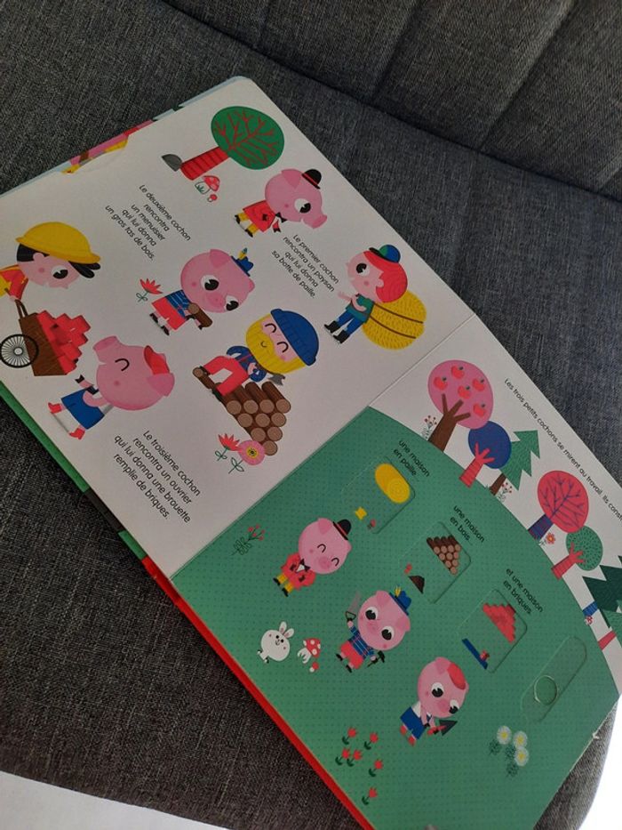 Livre mes contes à animer les 3 petits cochons - photo numéro 3