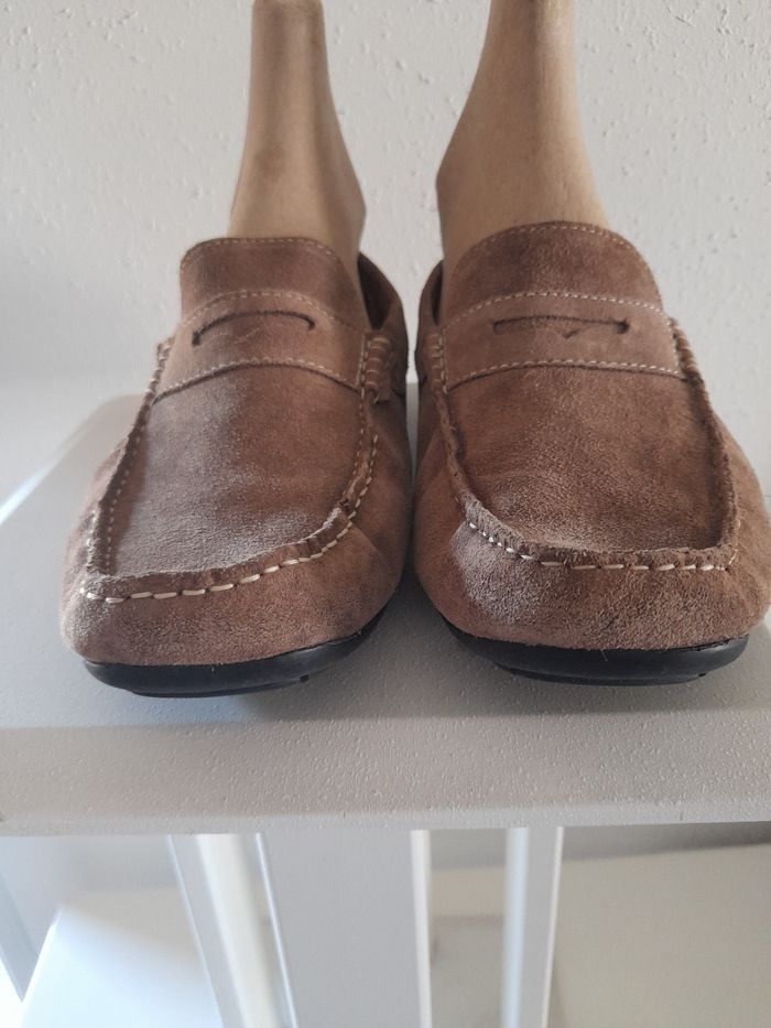 Mocassins cuir nubuck marron Carnet de vol. - photo numéro 3