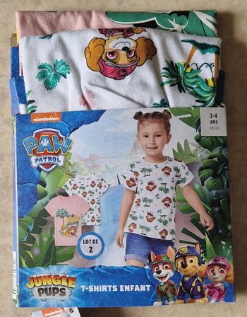 Lot de 2 tee shirts Pat patrouille