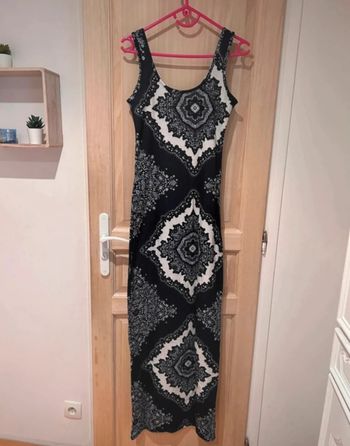Robe longue à motif